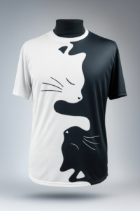 Футболка Yin-Yang Cats — баланс стилю та комфорту