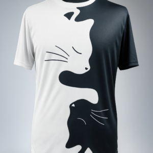 Футболка Yin-Yang Cats — баланс стилю та комфорту